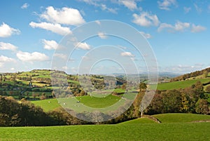 Large pastureland in Wales photo