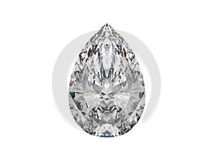 Large pear cut diamond