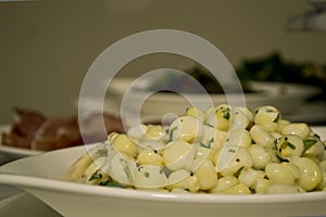 Large Peruvian corn in a plate