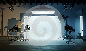 Large Photography Studio Background And Lighting