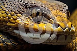 Large Phyton snake macro. Generate Ai
