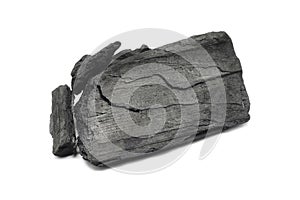 A large piece of charcoal