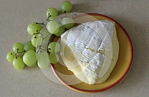 Large piece of ripe brie