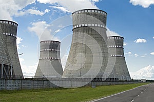 Large pipe factory smoke into sky