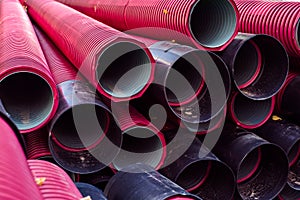 Large pipes for underground electrical cables