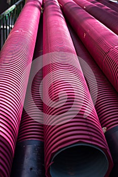 Large pipes for underground electrical cables