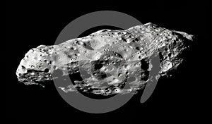 Large planetoid in empty space