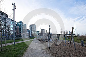 Large playground in Antwerp, Belgium