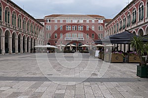 Large plaza in Split Croatia