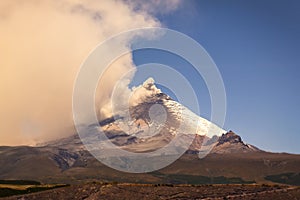 Large Plume Of Ash And Steam From The Cotopaxi