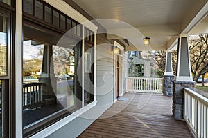 Large Porch Exterior of an Upscale Home