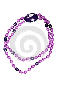 Large purple beads