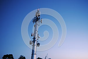 Large radio and communications tower in Ipswich City, Queensland