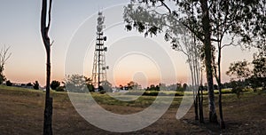 Large radio and communications tower in Queensland. photo