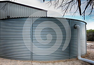 Large rain water collection tank