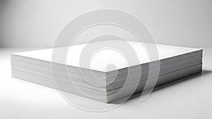 A large rectangular block of white foam material with a textured surface