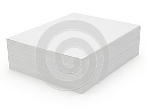A large rectangular block of white insulation material on a white background