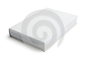 A large rectangular block of white rigid polyurethane foam on a white background