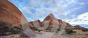 Large red granite rocks at Spitzkoppe