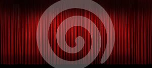 Large Red Stage Curtain
