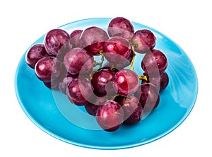 Large red sweet grapes