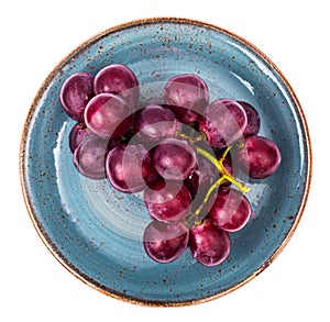 Large red sweet grapes