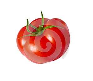 Large ripe tomato, isolate. Healthy Eating