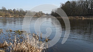 Large river in good weather.