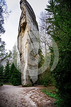 Large Rock in Adrspach Teplice Forest