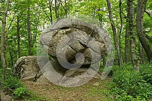 Large Rock formation at the Peaks of Otter