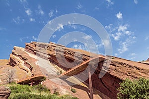 Large rock formations at Red Rocks Park and Ampitheatre