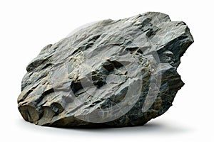 Large rock stones isolated on a transparent background, Generative Ai