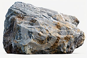 Large rock stones isolated on a transparent background, Generative Ai