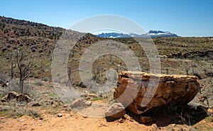 Large Rock To Sit On At Campsite Four Along Chinle Trail