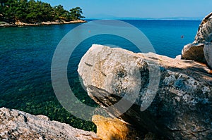 Large rocks on sea