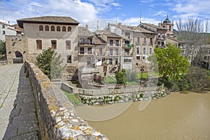 Large Romanesque bridge of Puente La Reina