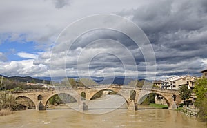 Large Romanesque bridge of Puente La Reina photo