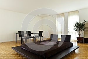 Large room with double bed