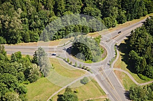 Large Roundabout - Aerial