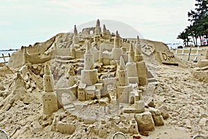 Large sandcastle