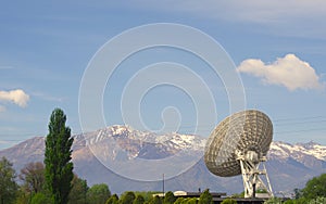 Large satellite dish