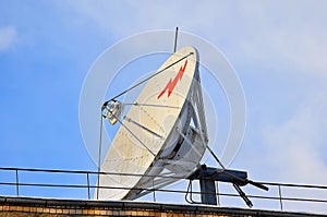 large satellite dish