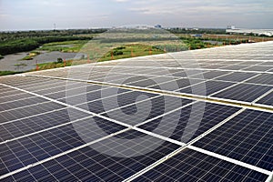 Large Scale Solar PV Rooftop System on Curve Roof