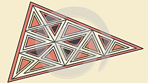 Large Scale Triangular Geometric Pattern, Dynamic Modern Art vector design Generative AI