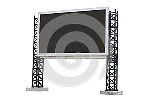 Large scoreboard stadium isolated on white background. use clipping path