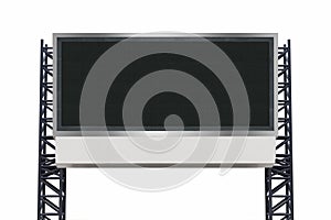 Large scoreboard stadium isolated on white background. use clipping path