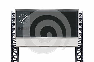 Large scoreboard stadium isolated on white background. use clipping path