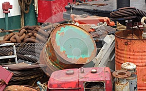 Large Scrap Iron Junk Yard