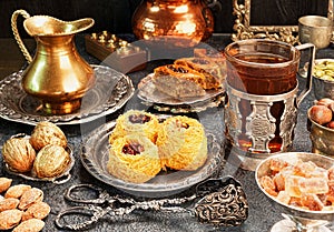 Large set of Eastern, Arab, Turkish sweets