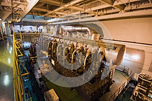 Large Ship interior - top of the huge main engine